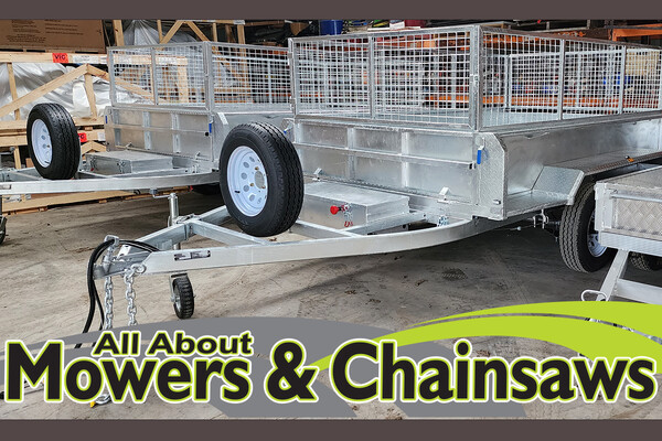 8x5 TRAILER GAL  MANUAL TIPPER WITH CAGE