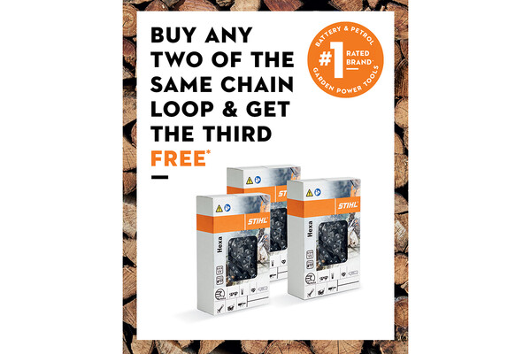 STIHL BUY TWO CHAIN LOOPS THE SAME GET ONE FREE